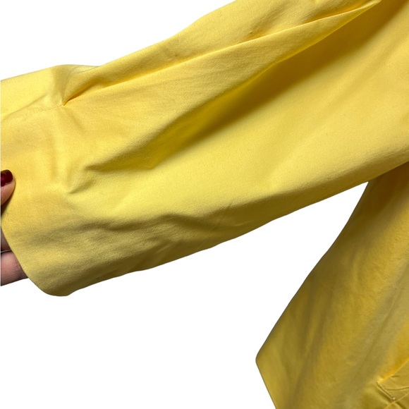 Sandro Yellow Short A-line Jacket Designer Double breast 4Big Buttons 3/4 Sleeve - Picture 9 of 11